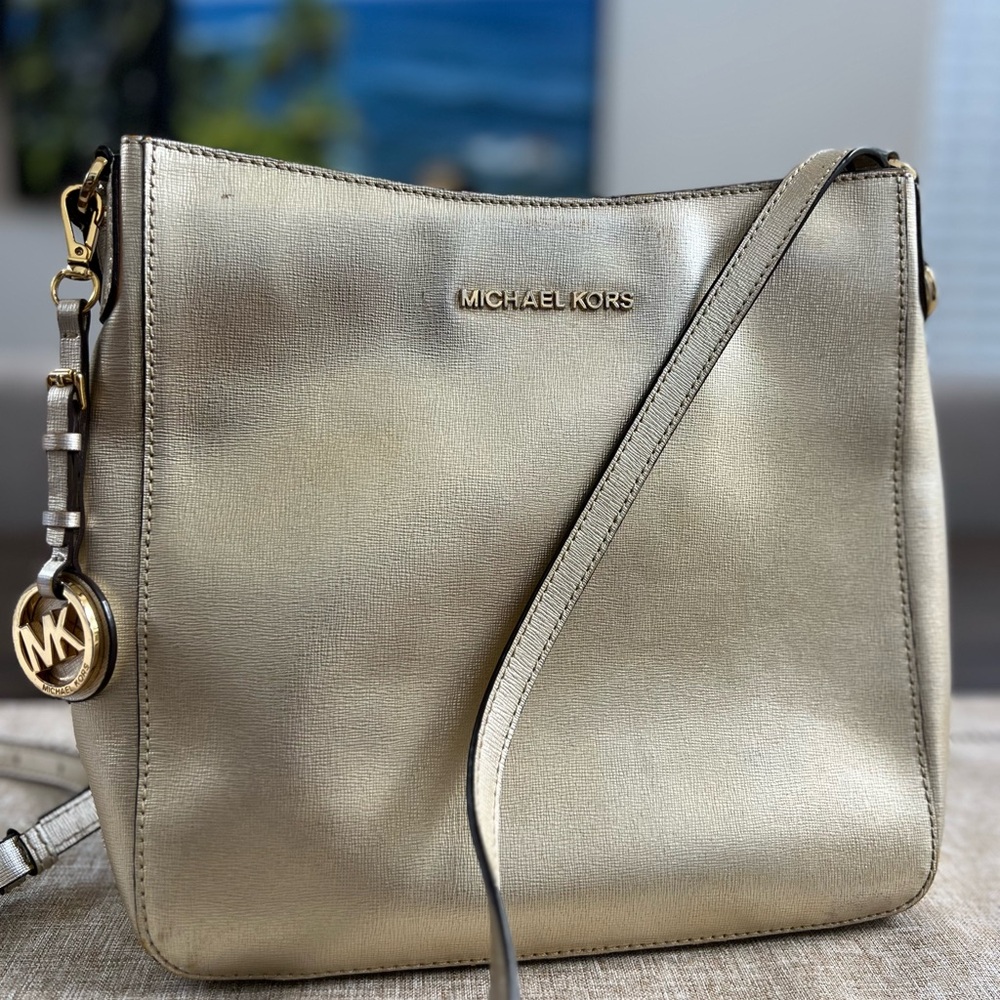 Michael Kors Metallic Gold Shoulder Bag